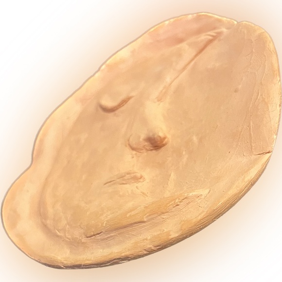 Handmade Artisian Boho Earthy Cresent Moon Man Clay Trinket Dish Made by Myself - Picture 10 of 11